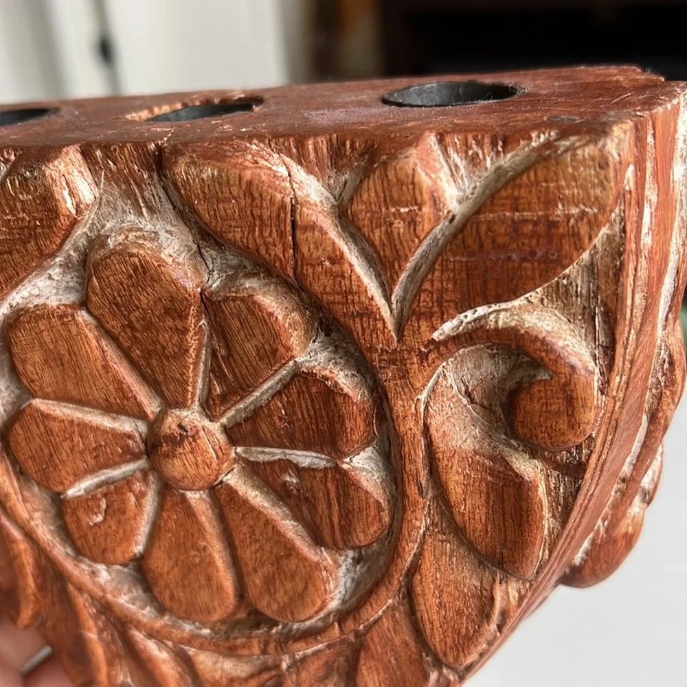 Vintage carved floral
